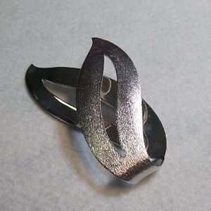 Elegant Silver Abstract Brooch